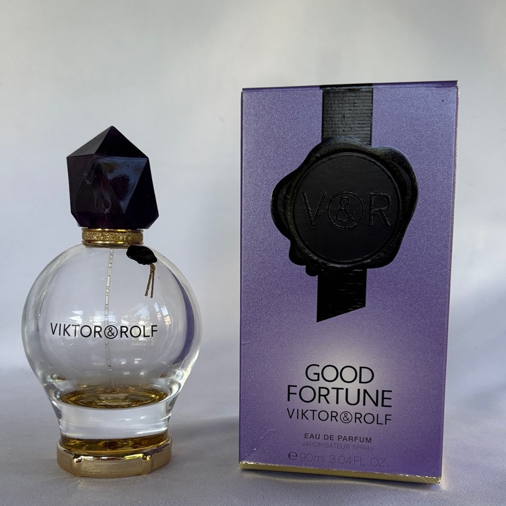 EMPTY BOTTLE & BOX VIKTOR & ROLF GOOD FORTUNE EAU OF PARFUM- PURPLE COLLECTIBLE - Picture 6 of 12